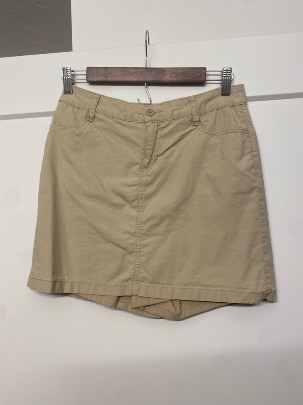 St. John's Bay Tan Skort - Button Front
